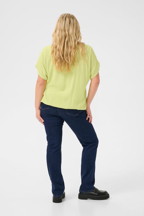 Blouse with short sleeve Loose fit Lettuce Green - Image 2