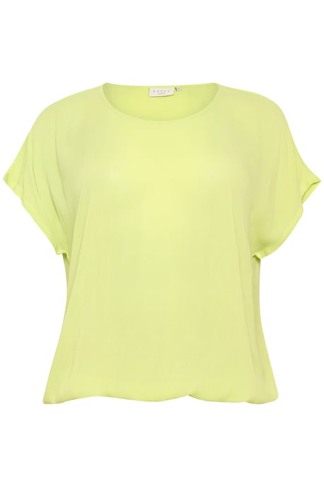 Blouse with short sleeve Loose fit Lettuce Green - Image 4