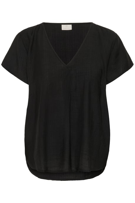 Blouse with short sleeve Regular fit Black Deep CC - Image 4