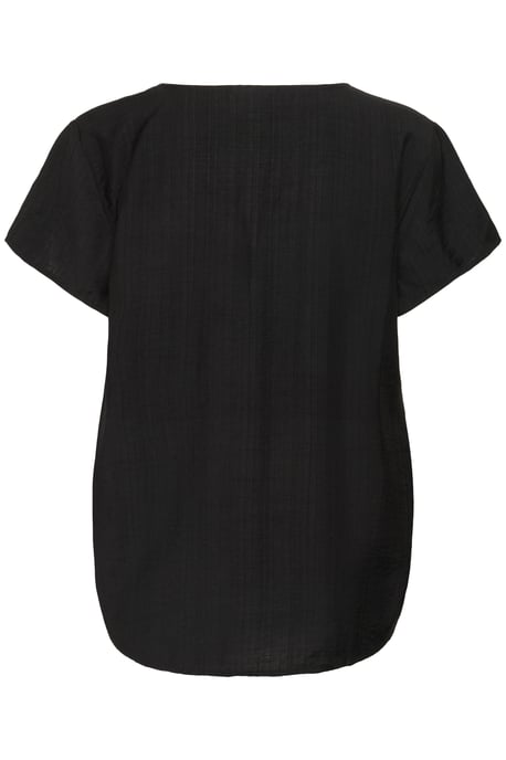 Blouse with short sleeve Regular fit Black Deep CC - Image 5