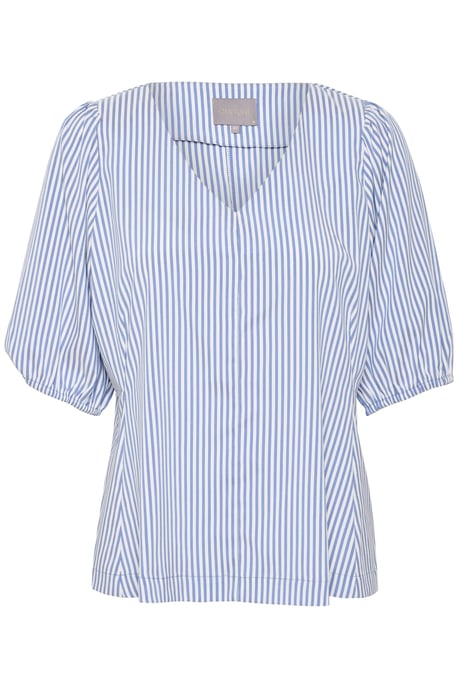 Blouse with short sleeve Casual fit Mazarine Blue - Image 4