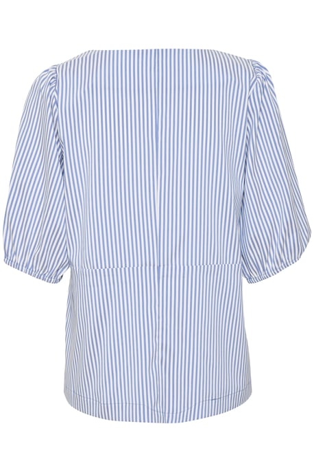 Blouse with short sleeve Casual fit Mazarine Blue - Image 5