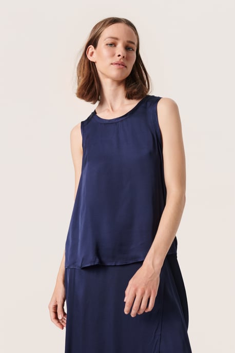 Mouwloos shirt Regular fit Night Sky dark blue - Image 3