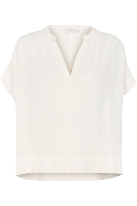 Blouse with short sleeve Loose fit Chalk - Image 4