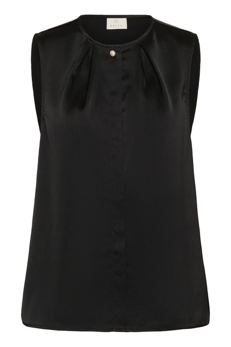 Sleeveless blouse Regular fit Black Deep - Image 4
