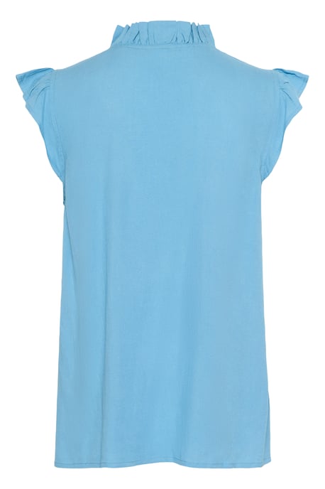Blouse with short sleeve Regular fit Heritage Blue - Image 2