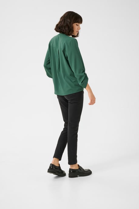 Blouse with short sleeve Regular fit Garden Topiary - Image 2