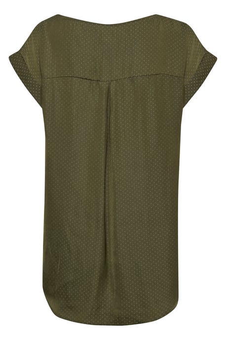Sleeveless blouse Classic fit Army Green - Image 5