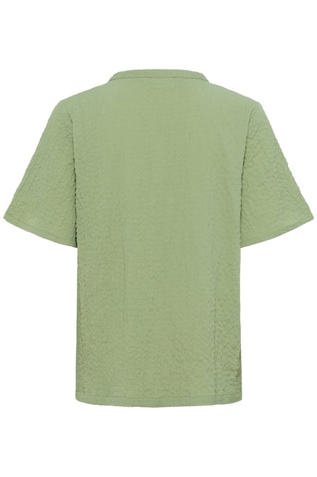 Blouse with short sleeve Regular fit Oil Green - Image 5
