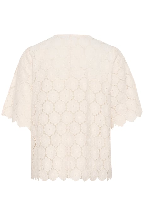 Blouse with short sleeve Loose fit Sea Salt - Image 5