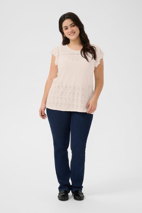 Sleeveless blouse Regular fit Chalk CC. - Image 1