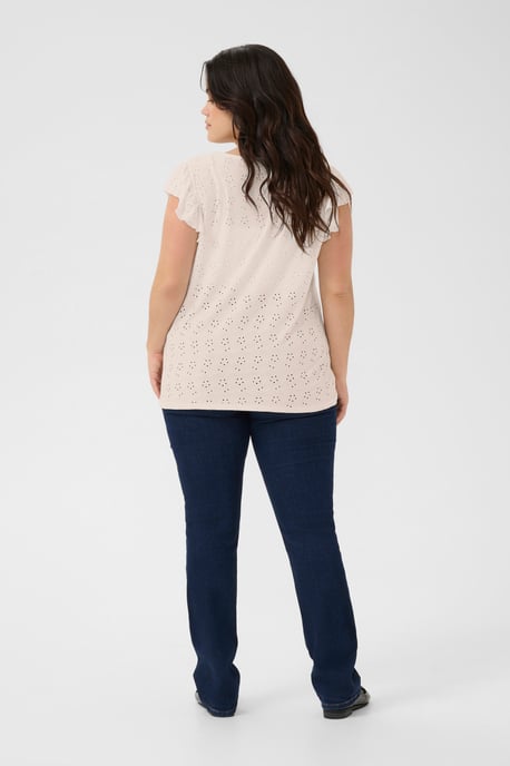Sleeveless blouse Regular fit Chalk CC. - Image 2