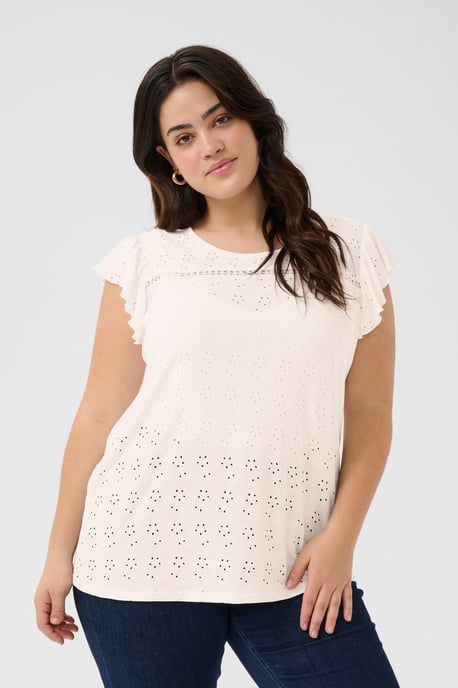 Sleeveless blouse Regular fit Chalk CC. - Image 3