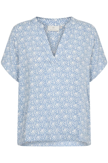 Blouse with short sleeve Regular fit Blue/Moonstruck Print - Image 4