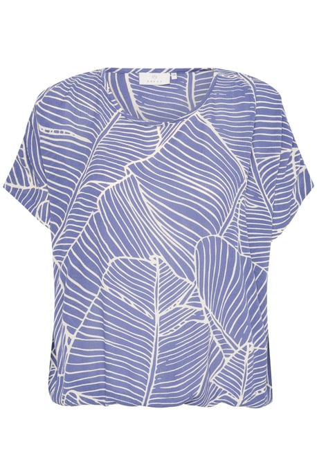 Sleeveless blouse Loose fit Indigo Blue/Turtledove Leaf - Image 4
