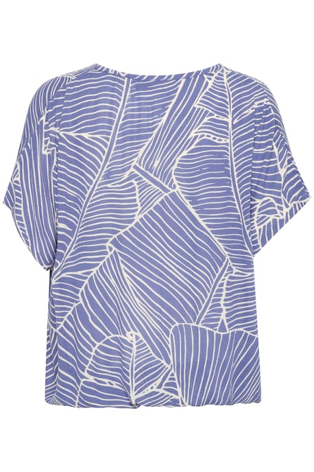 Sleeveless blouse Loose fit Indigo Blue/Turtledove Leaf - Image 5