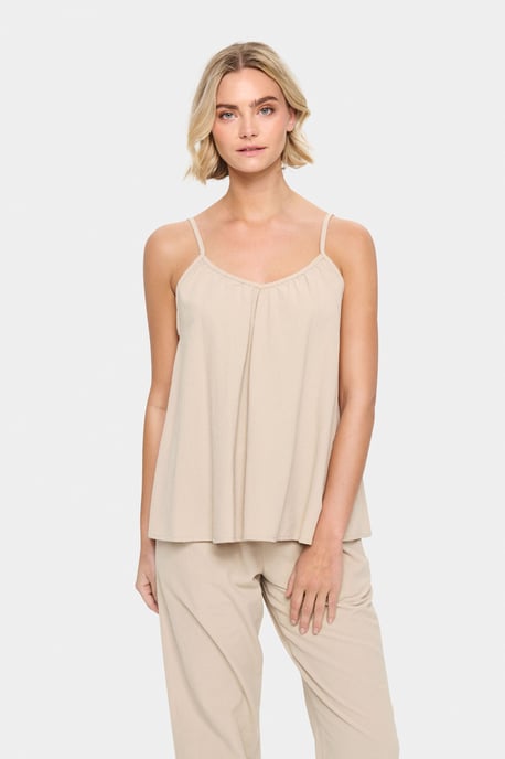 Sleeveless blouse Loose fit Plaza Taupe - Image 2