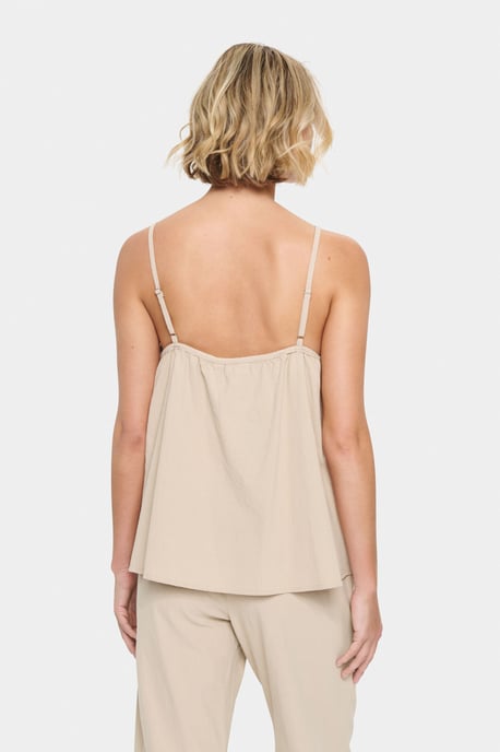 Sleeveless blouse Loose fit Plaza Taupe - Image 3