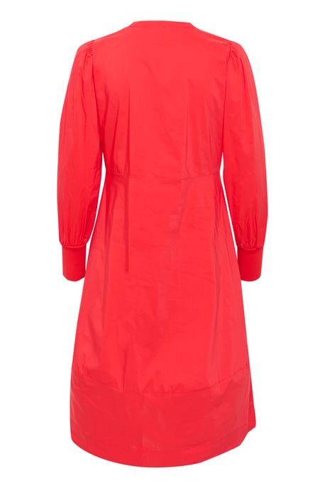 Dress Feminine Silhouette Fiery Red - Image 5
