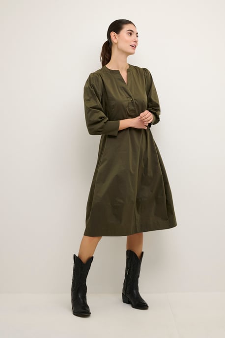 Dress Feminine Silhouette Burnt Olive - Image 1