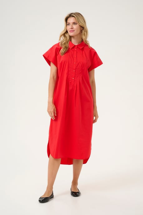Dress Oversize fit Fiery Red - Image 1