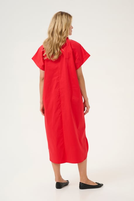 Dress Oversize fit Fiery Red - Image 3