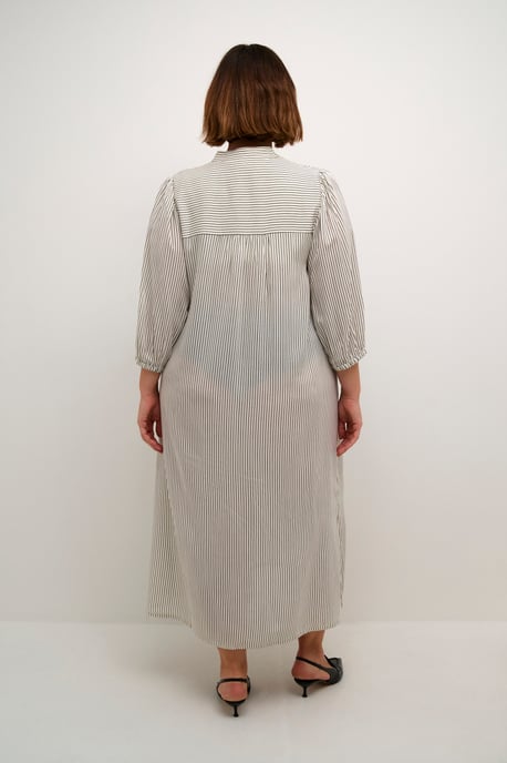 Dress A-shape Turtledove/Black Stripe - Image 3