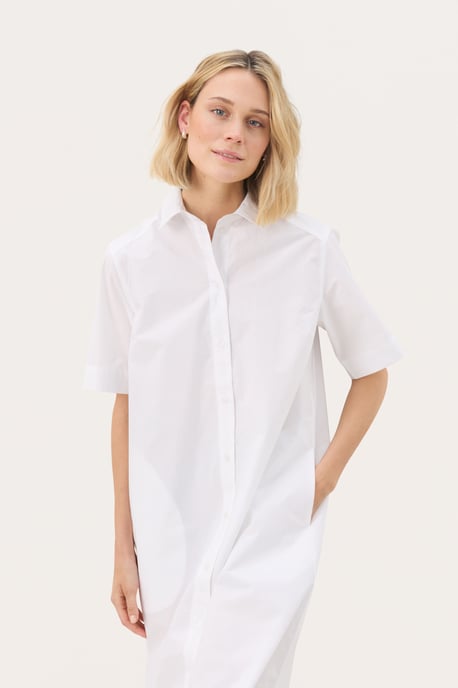 Dress Boxy fit Bright White - Image 2