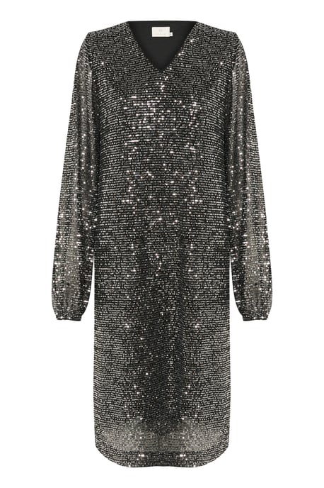 Jersey dress A-shape Silver Sequin - Image 4