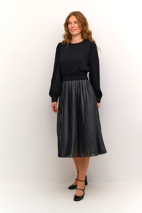 Jersey dress Relaxed fit Silver Metallic - Image 1