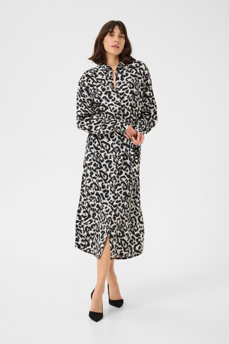 Jurk Baggy fit White/Black Leopard white black - Image 2
