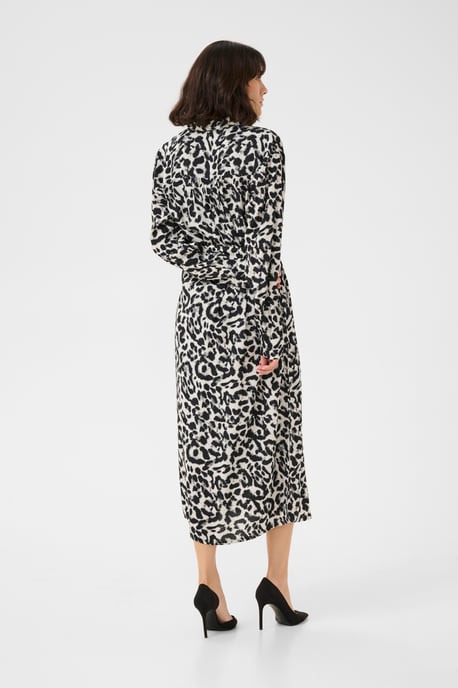Jurk Baggy fit White/Black Leopard white black - Image 3
