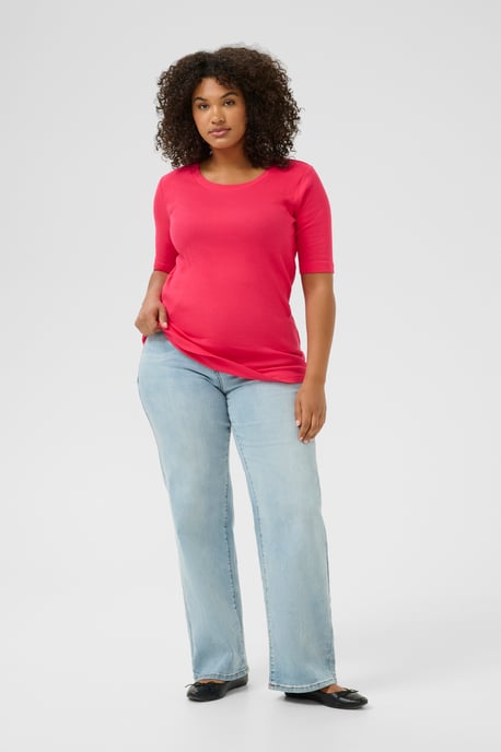 T-shirt Shaped fit Raspberry - Image 1