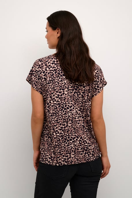 T-shirt Regular fit Black/brown Leo Print - Image 2