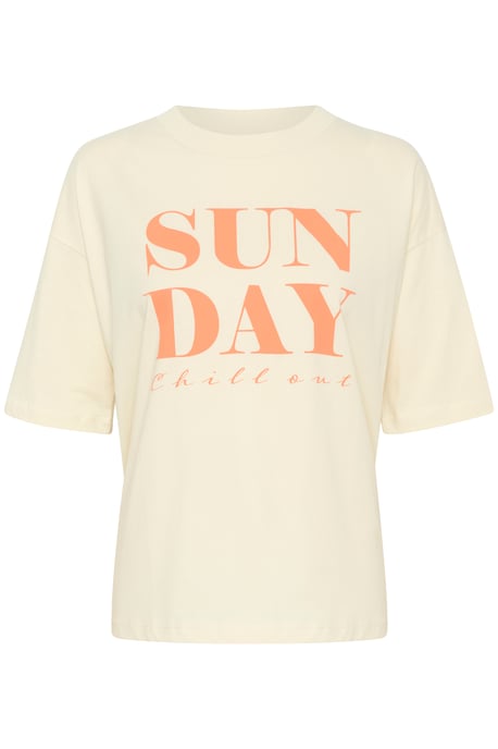 T-shirt Oversize fit Turtledove offwhite - Image 4