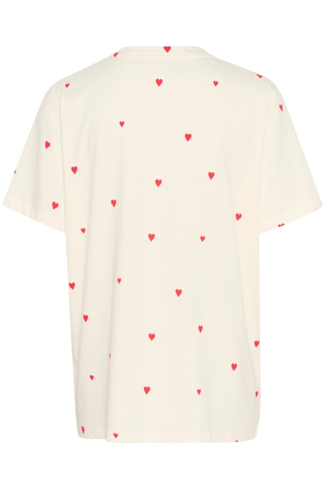 T-shirt Loose fit Ice Flame Hearts white red - Image 5