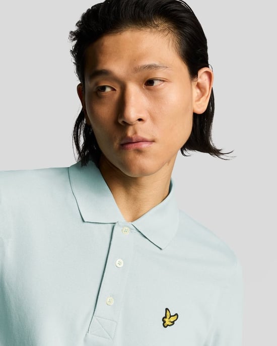 Lyle & Scott Plain Polo Shirt - Green - Image 4