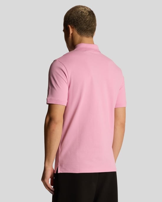 Lyle & Scott Plain Polo Shirt - Pink - Image 3