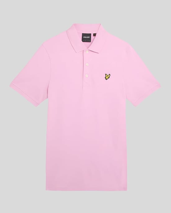 Lyle & Scott Plain Polo Shirt - Pink - Image 5