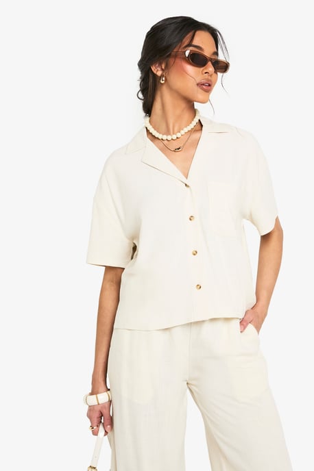 Premium Linen Short Sleeve Shirt - Image 1