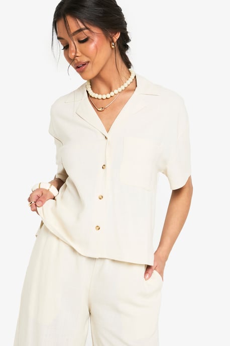 Premium Linen Short Sleeve Shirt - Image 4