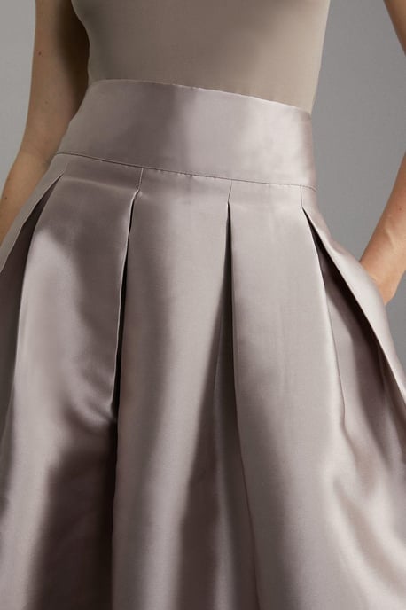 Twill Woven Prom Maxi Skirt - Image 3