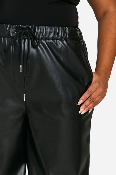 Plus Pu Slouchy Dad Trouser - Image 4