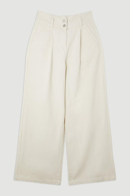 Denim Wide Leg Trousers - Image 4