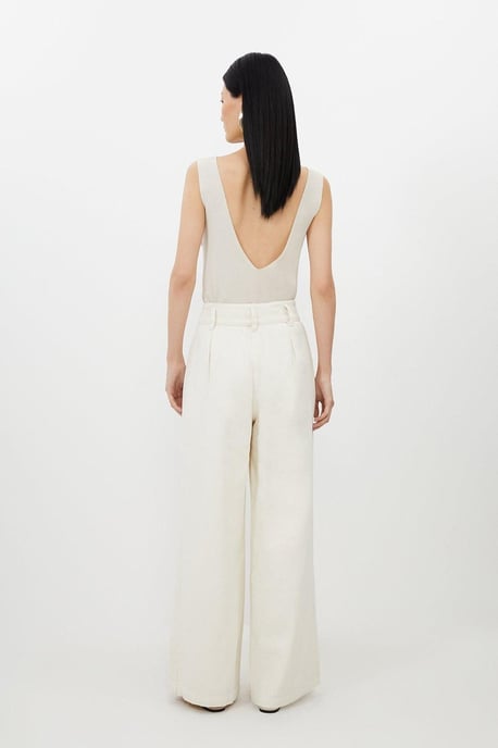 Denim Wide Leg Trousers - Image 5