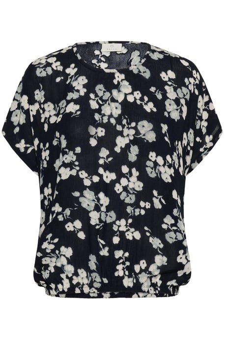 Blouse with short sleeve Relaxed fit Marine Flower - Image 4