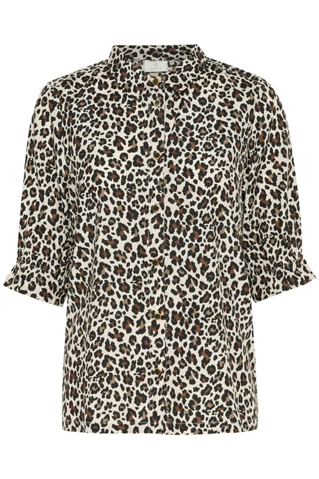 Blouse with short sleeve Regular fit Multi Color Leo Print - Image 4