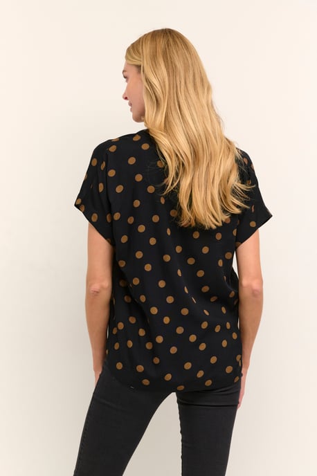 Blouse with short sleeve Regular fit Black With Mustang Dot - Image 5