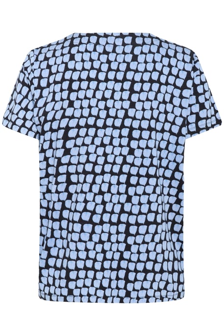 Blouse with short sleeve Regular fit Black/Blue Graphic Dot - Image 5