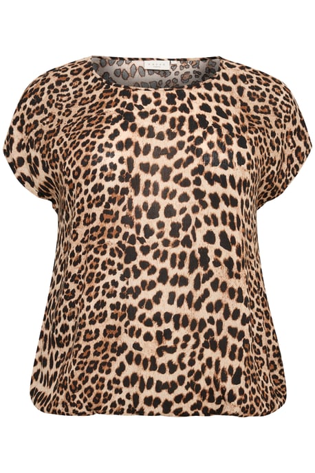 Blouse with short sleeve Loose fit Classic Leopard - Image 4